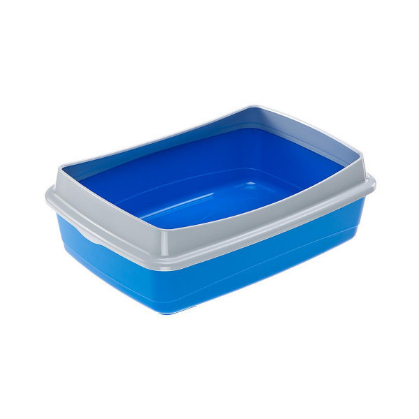 Открытый туалет Ferplast Litter Tray NIP PLUS 20 для кошек с фиксатором гигиенического мешка, 55x40x17,5 см