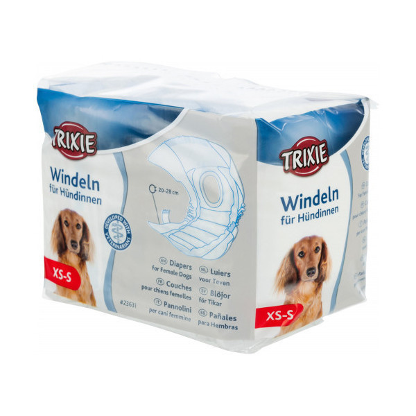 Памперсы Trixie для собак, размер XS-S, 12 шт