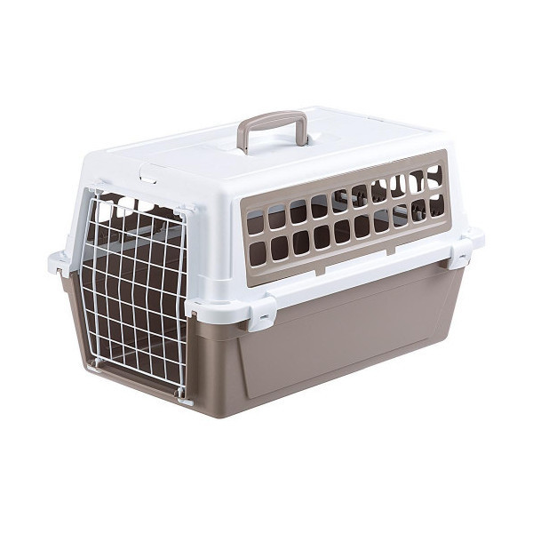 Переноска Ferplast Carrier Atlas 20 Trendy V.1 для кошек и собак, шоколад, 37×58.5×32 см