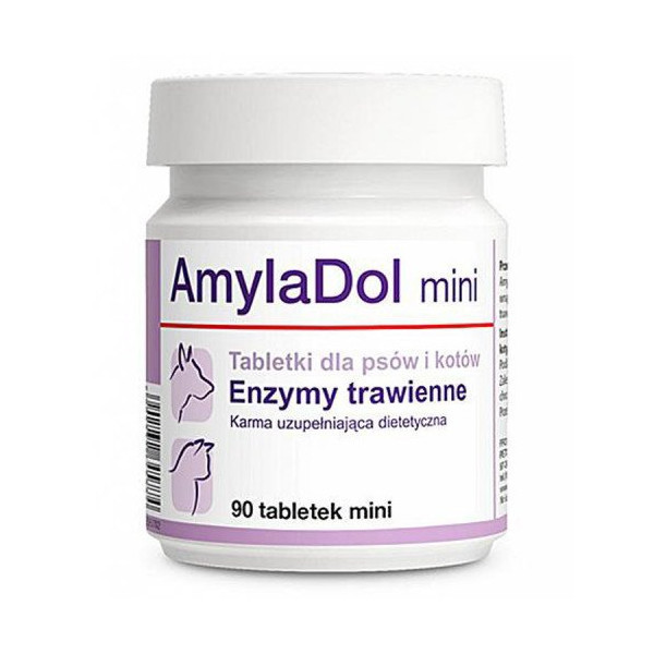 Пищевая добавка Dolfos AmylaDol Mini для котов и собак мелких пород, 90 табл.