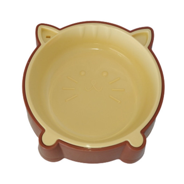 Пластиковая миска AnimAll для кошек S, 200 мл, коричневая