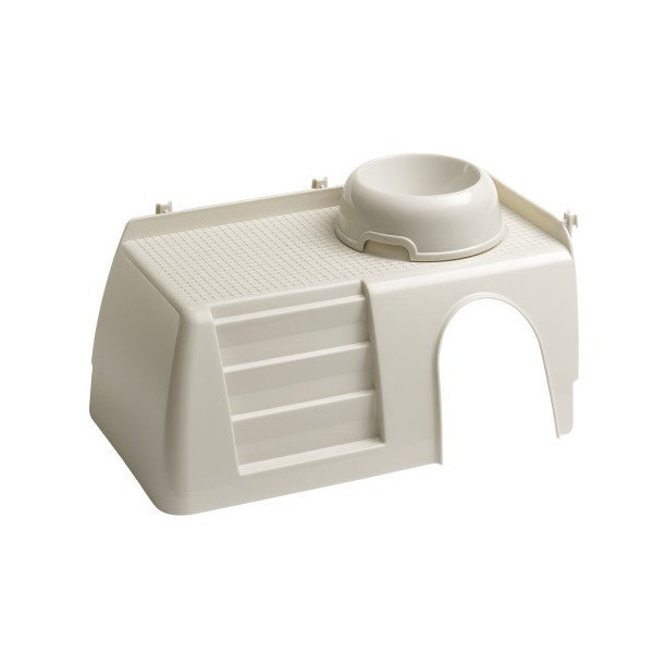 Пластиковый домик Ferplast Pub 3252 With Feeding Bowl для маленьких животных с лестницей и миской
