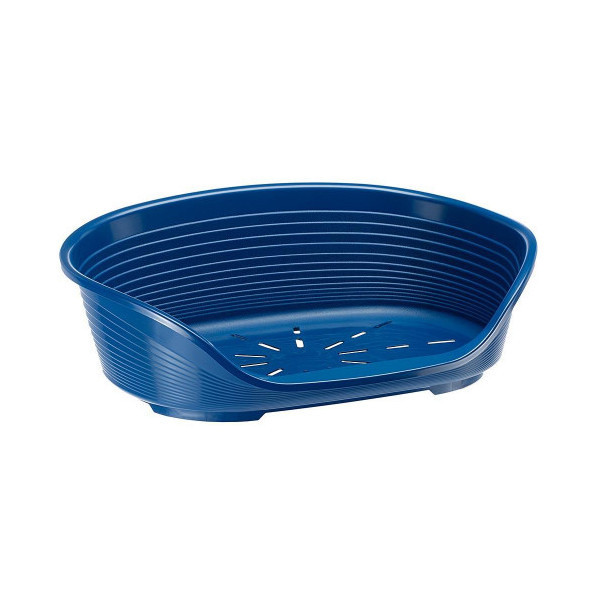 Пластиковый лежак Ferplast Siesta Deluxe 12 Blue с антискользящим покрытием, 111×80.5×33.5 см