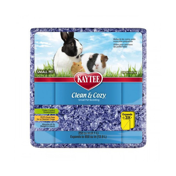 Подстилка Kaytee Clean&Cozy Purple Клин&Кози для грызунов, целлюлоза, фиолетовая 4.1 л