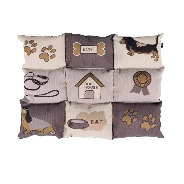 Подстилка Trixie Patchwork для собак, коричнево-бежевый, 55×45 см