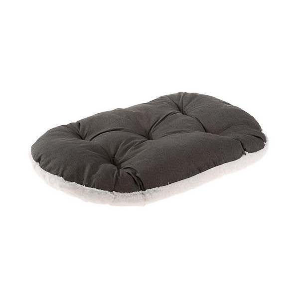 Подушка-подстилка Ferplast Relax F 65/6 Brown-Beige для кошек и собак, из хлопка и меха, 65×42 см