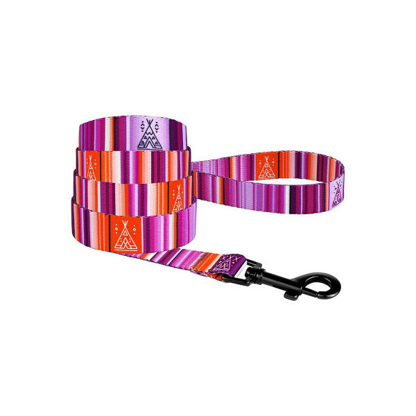 Поводок BronzeDog Urban West для собак, фиолетовый, 152×1 см