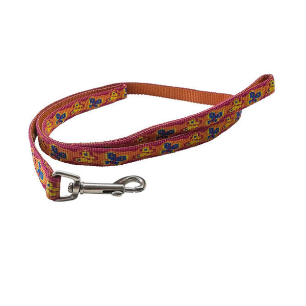 Поводок Coastal Pet Attire Weave для собак, нейлон, принт бабочки, коричневый, 120×1.6 см