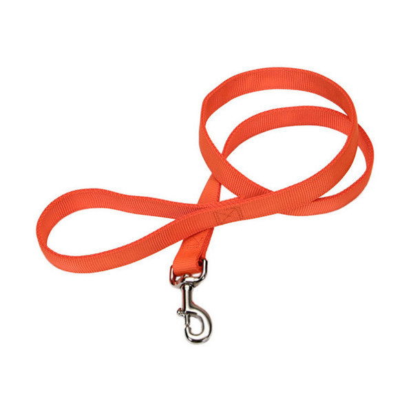 Поводок Coastal for Hunting Dogs для собак, светоотражающий, двухслойный, оранжевый, 180×2.5 см