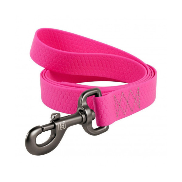 Поводок Waudog Waterproof для собак, водостойкий, 25 мм, 183 cм, розовый