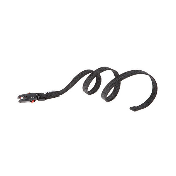 Поводок без ручки Ferplast Daytona Gummy Matic G20/100 S/M Black из прорезиненного нейлона, 20 мм, 100 см