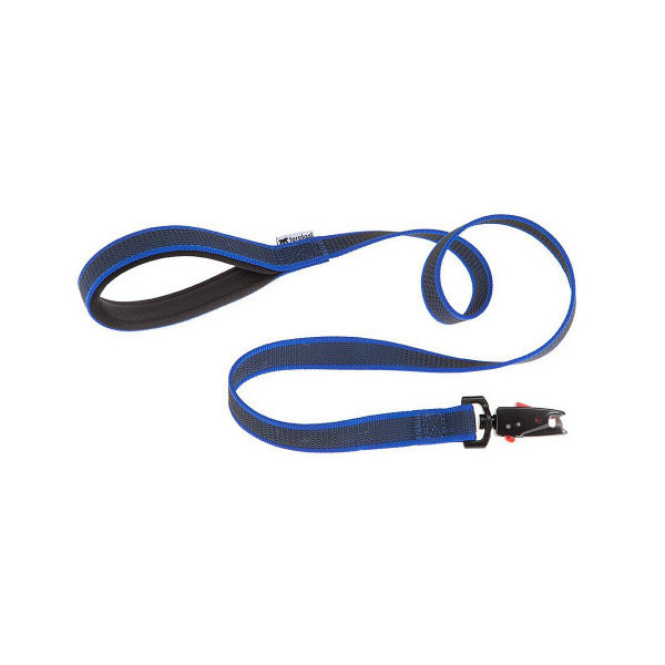 Поводок для собак без ручки Ferplast Daytona Gummy Matic G20/120 Blue из прорезиненного нейлона, 20 мм 120 см