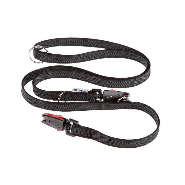 Поводок из прорезиненного нейлона Ferplast Daytona Gummy Matic GA20/200 Black для дрессировки собак