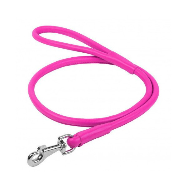 Поводок круглый Waudog Glamour для собак 13 мм, 122 см, розовый