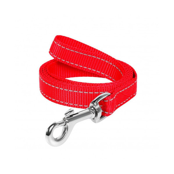 Поводок нейлоновый Dog Extreme для собак 20 мм, 150 см, красный