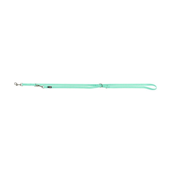 Поводок-перестежка Trixie Premium M-L, двухслойный, для собак, 2 м, 20 мм, мятный