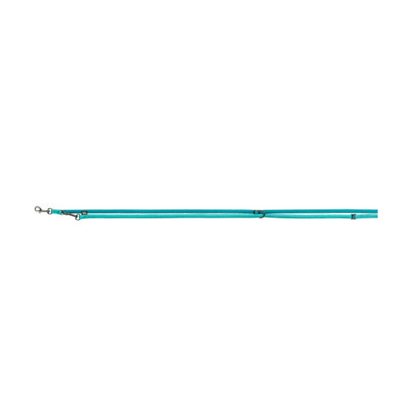Поводок-перестежка Trixie Softline Elegance M–L, для собак, 2 м, 20 мм, океан/петроль