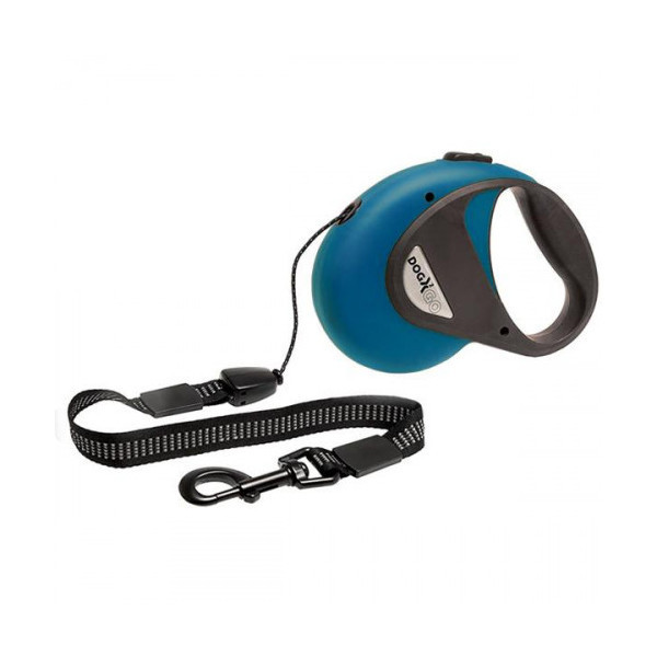 Поводок-рулетка Flamingo Dogx2Go Cord для собак до 50 кг, красный, размер L, 5 м
