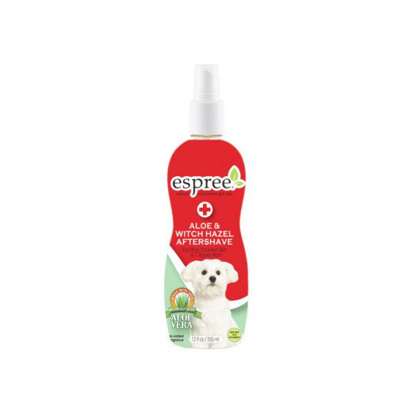 Профессиональный спрей Espree Aloe & Witchhazel для использования после бритья, тримминга, для собак 355 мл