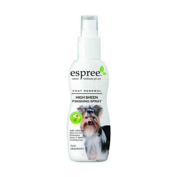 Профессиональный спрей с интенсивным блеском Espree High Sheen Finishing Spray для собак шоу-класса, 118 мл