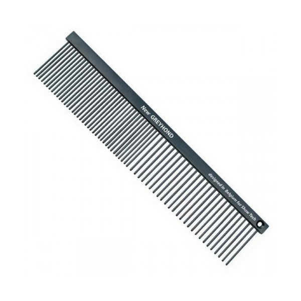 Расческа для собак Show Tech Greyhond Anti-Static Comb Black 19 см.