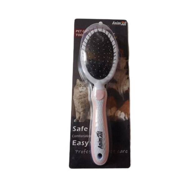 Расческа-щетка 2 в 1 AnimAll Groom, розовая