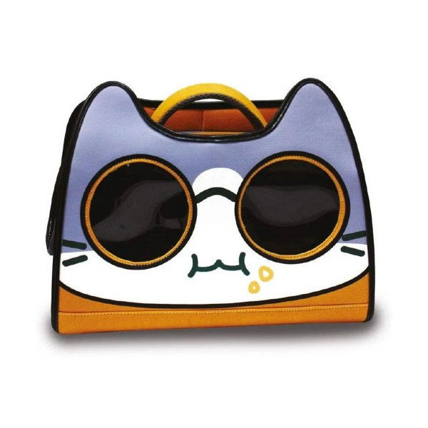 Рюкзак Croci Catmania Tomodachi для котов до 10 кг, серый, 40×20×36 см