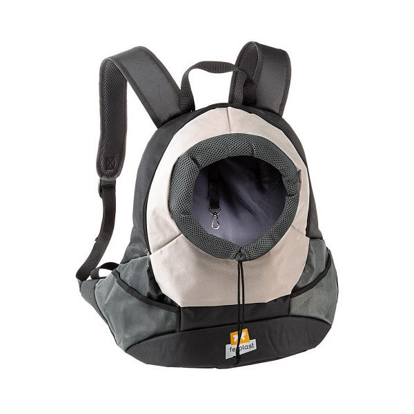 Рюкзак-переноска Ferplast Kangoo Large Grey Backpack для мелких собак, серая, 41.5×20×43 см