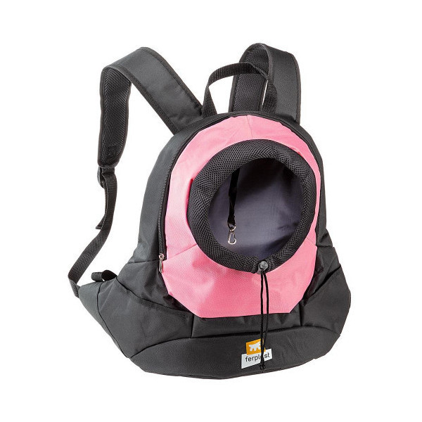 Рюкзак-переноска Ferplast Kangoo Large Pink Backpack для мелких собак, розовая, 41.5×20×43 см