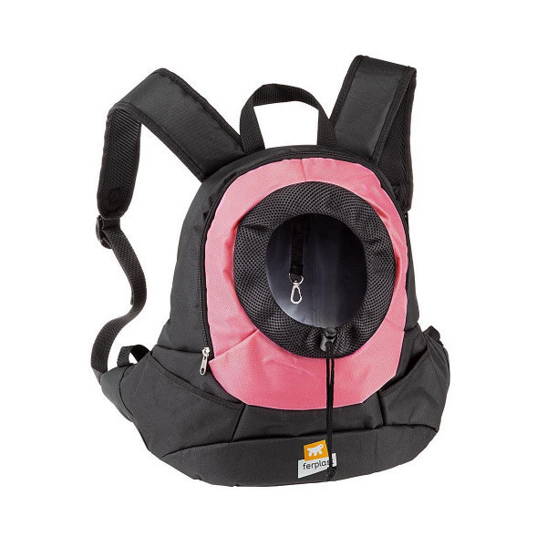 Рюкзак-переноска Ferplast Kangoo Small Pink Backpack для мелких собак, розовая, 37×16×36.5 см