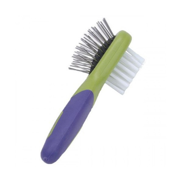 Щетка-расческа Safari Li"l Pals Combo Brush двухсторонняя, для щенков и собак малых пород