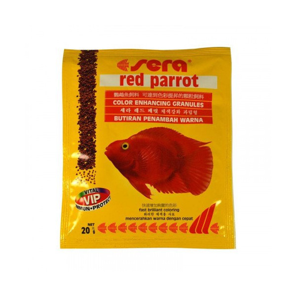 Sera Red Parrot корм для рыб красный папугай, 20 г