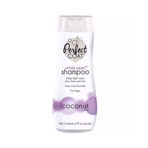 Шампунь 8in1 Perfect Coat White Pearl Shampoo для собак с белой шерстью, с кокосом, 473 мл