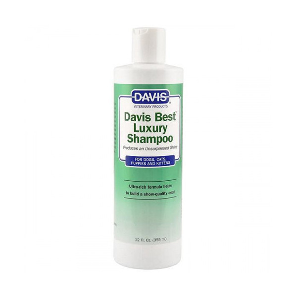 Шампунь Davis Best Luxury Shampoo для блеска шерсти у собак и котов, концентрат, 355 мл