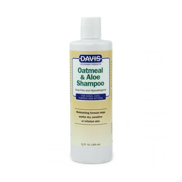 Шампунь Davis Oatmeal & Aloe Shampoo гипоаллергенный, для собак и котов, концентрат, 355 мл