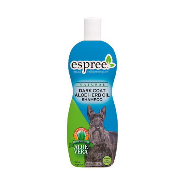 Шампунь Espree Dark Coat Aloe Herb Oil Shampoo для темных, черных, серых окрасов для собак, 591 мл