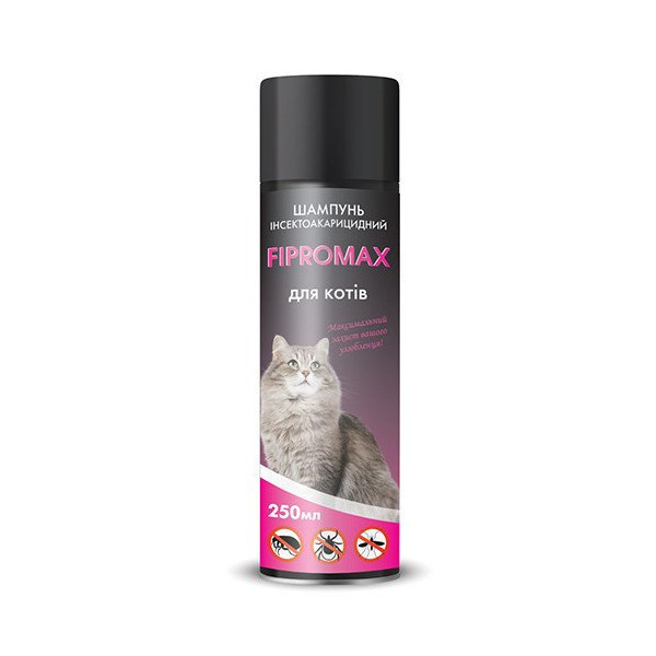 Шампунь Fipromax против блох и клещей, для кошек, 250 мл