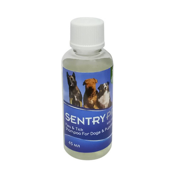 Шампунь Sentry Pro Green Tea & Ginger от блох и клещей, для собак, 45 мл