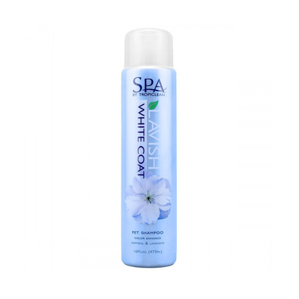 Шампунь TropiClean SPA White Coat для белой шерсти для собак и кошек, 473 мл