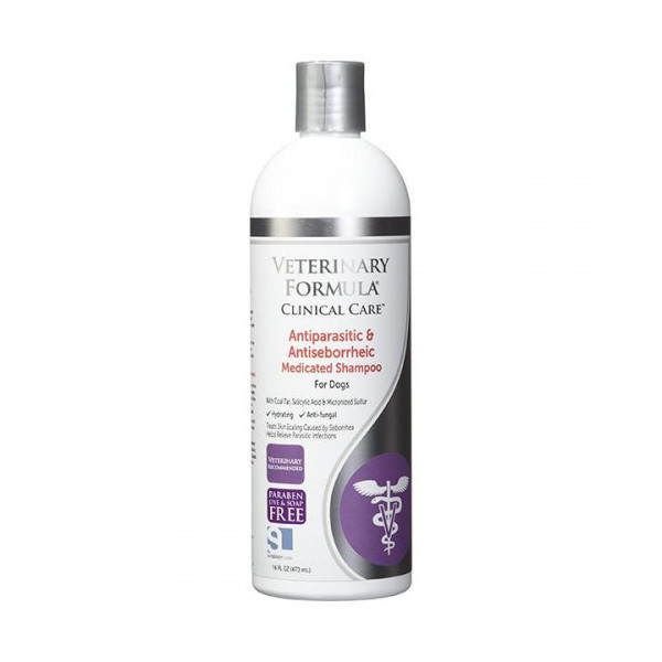 Шампунь Veterinary Formula Antiparasitic & Antiseborrheic Shampoo для собак, 473 мл