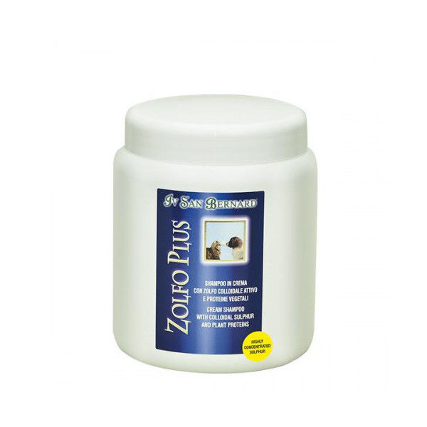 Шампунь для животных Iv San Bernard Mineral Plus Zolfo, 1 л.