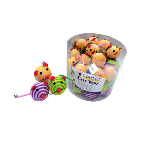 Шарик Croci для кошек, полосатая, нейлон, 5 см