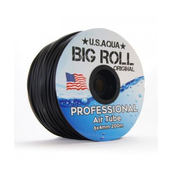 Шланг U.S.Aqua Airline Black черный 4/6 мм силиконовый, 200 м