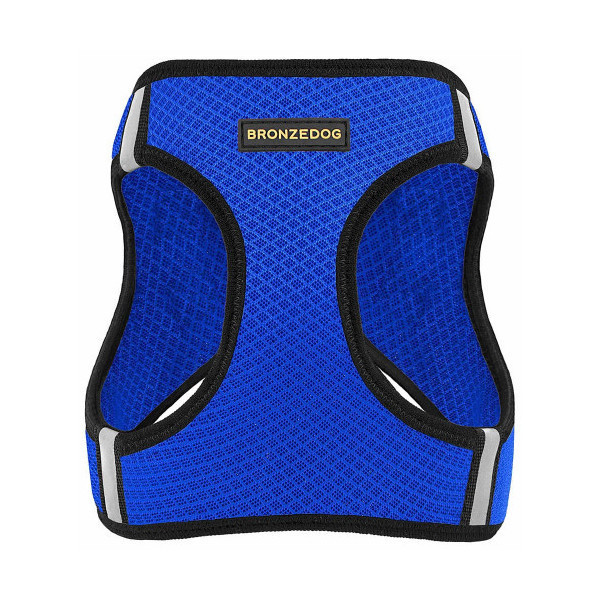 Шлея BronzeDog Mesh Vest для собак, сетчатый нейлон, синий, 29-34 см