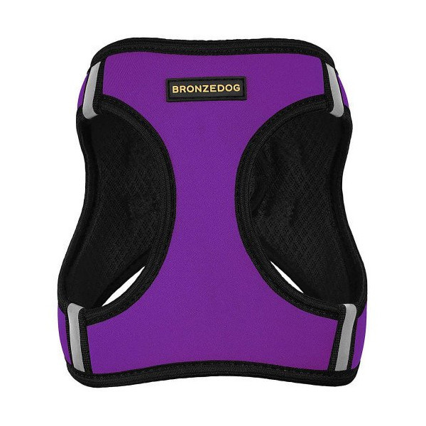 Шлея BronzeDog Sport Vest для собак из нейлона, неопрена и 3D сетки, фиолетовый, 26-29 см