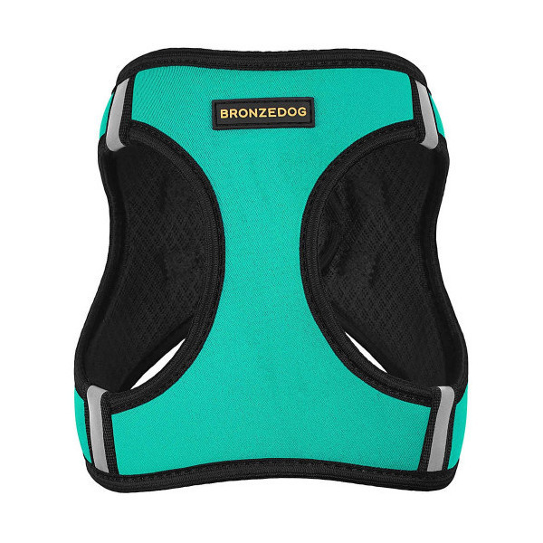 Шлея BronzeDog Sport Vest для собак из нейлона, неопрена и 3D сетки, ментоловый, 34-42 см