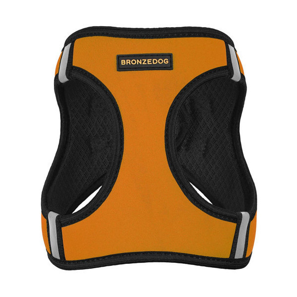 Шлея BronzeDog Sport Vest для собак из нейлона, неопрена и 3D сетки, оранжевый, 43-53 см
