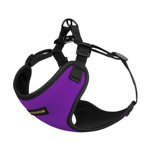 Шлея BronzeDog Sport для собак из неопрена, фиолетовый, 40-46 см