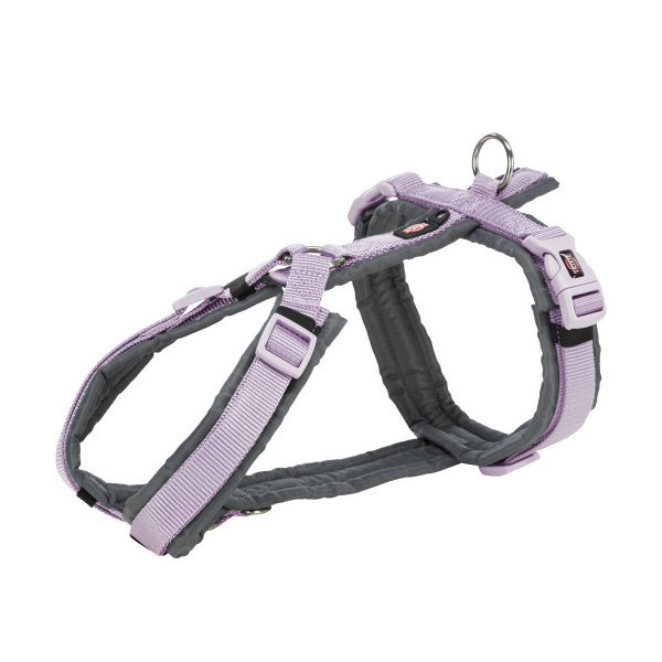 Шлея Trixie Premium trekking S, для собак, 36-44 см, 15 мм, сиреневый/графит