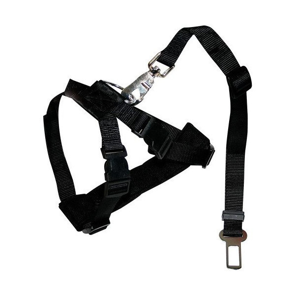 Шлея безопасности Croci Harness Safety Belt для собак, нейлон, размер S, черный, 30-70 см